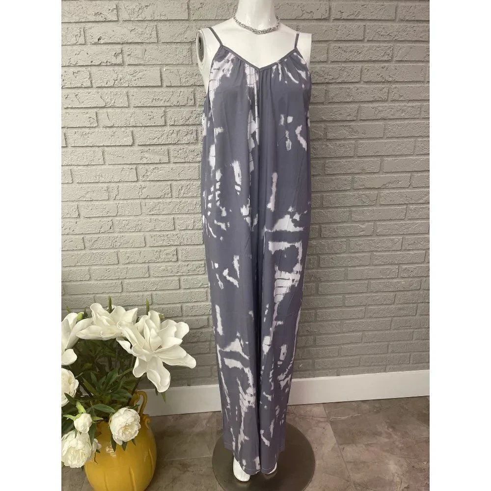 Mundefeis Tie Dye Wide Leg Jumpsuit Size S NWT